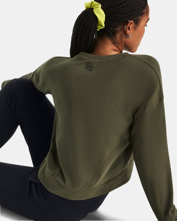 Women's UA Meridian Cold Weather Crew in Green image number 5